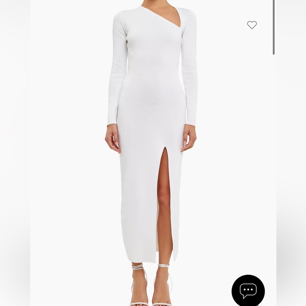 Elegant White One-Shoulder Dress